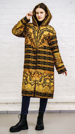 Двустороннее пальто-парка