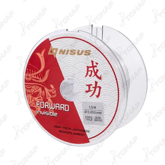 Леска FORWARD Invisible 0,203mm/300m Nylon Transparent (N-FI-0203-300) Nisus