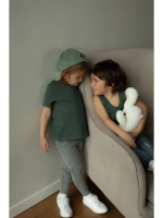 Темно-зеленая майка детская базовая