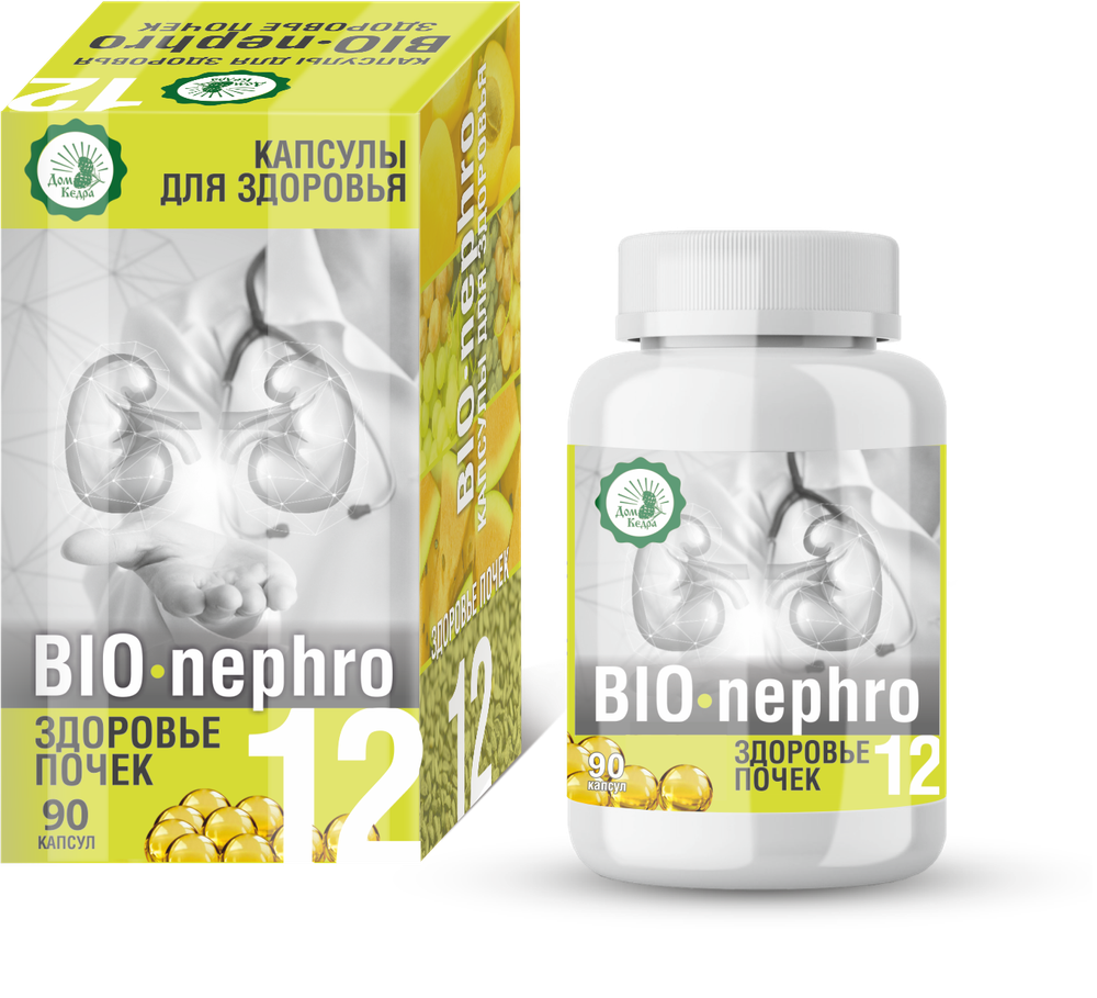 Капсулированные масла с экстрактами BIO-nephro - здоровье почек, 90 капс. по 0,3г., Дом Кедра