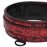 Двусторонний ошейник с поводком Fifty Shades of Grey Sweet Anticipation Collar with Leash Black-Red