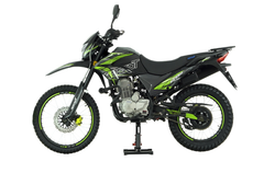 Мотоцикл эндуро ROCKOT XR250 (черный/зеленый, 21/18, ЭПТС)