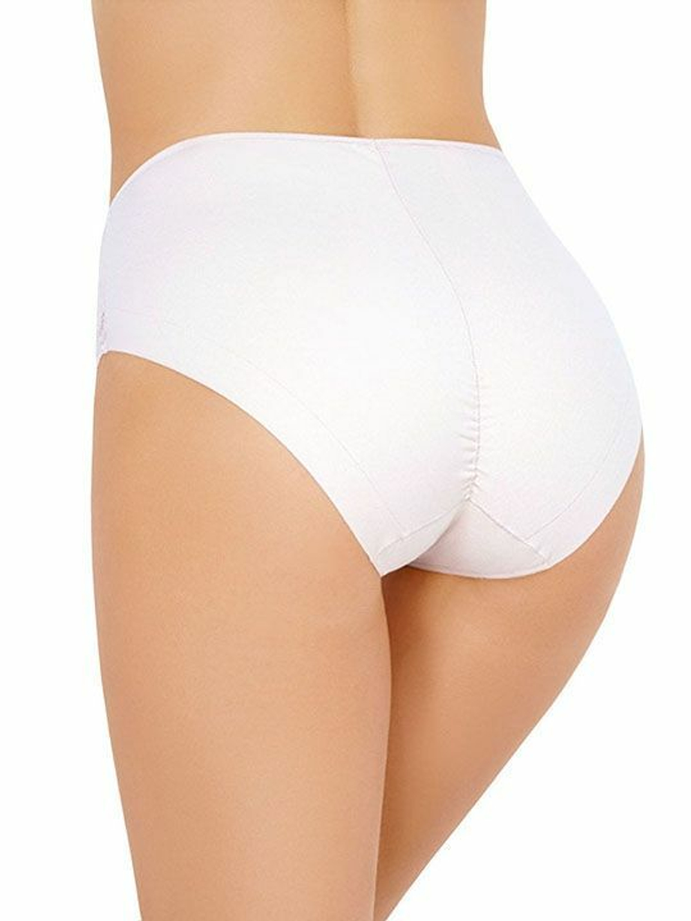 Высокие хлопковые трусики с кружевом Lace Cotton Band (Размер: L) (Цвет: черный)