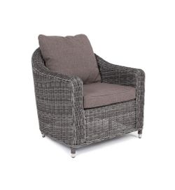 "Кон Панна" кресло из искусственного ротанга, цвет графит