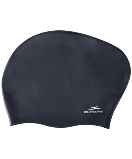 Шапочка для плавания Mamana Black, силикон, для длинных волос