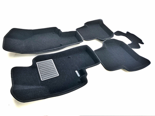 Коврики салона для SKODA Yeti (2009-2017) Euromat 3D Business черные. Арт. EMC3D-004511
