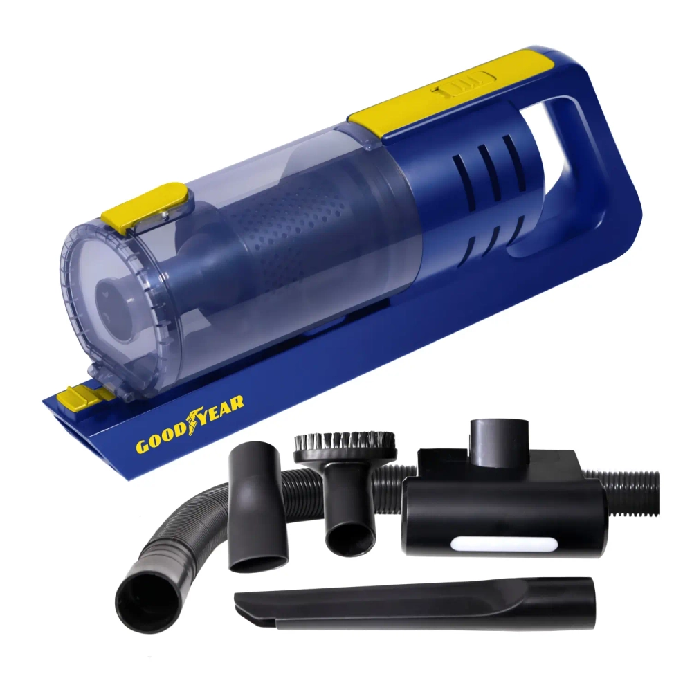Пылесос автомобильный 12V 80W пылесборник 480мл/4м шнур (Goodyear) GY-VC-02