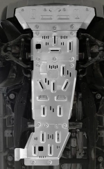 Защита днища 8мм для Chevrolet Silverado 2019+ Шевроле Сильверадо защита картера кпп двигателя бака