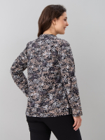 Блузка БЛ-22/черный-бежабстракция