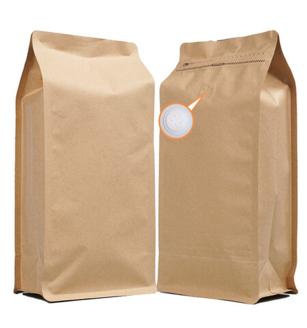 Квадропак 160 мкм. для 1000 гр. 140х325+95 мм КРАФТ