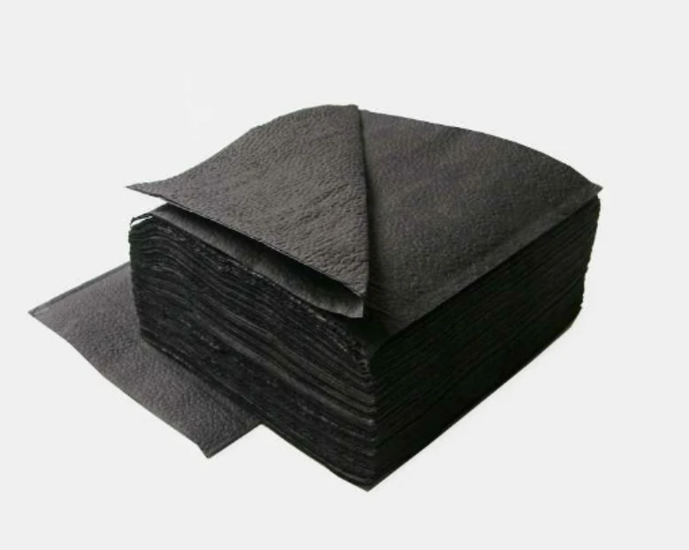 Салфетки 33*33 300 шт черные 1 слойные    1/9