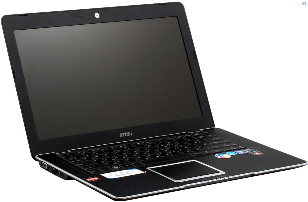 14" Уцененный Ноутбук MSI MS-1461 (1366x768, AMD Athlon Neo MV-40, RAM 2ГБ, SSD 256ГБ, ATI Radeon X1200, Win 7 Pro)