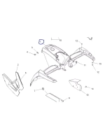 Передний пластик зеленый X2 Touring 2633843-498