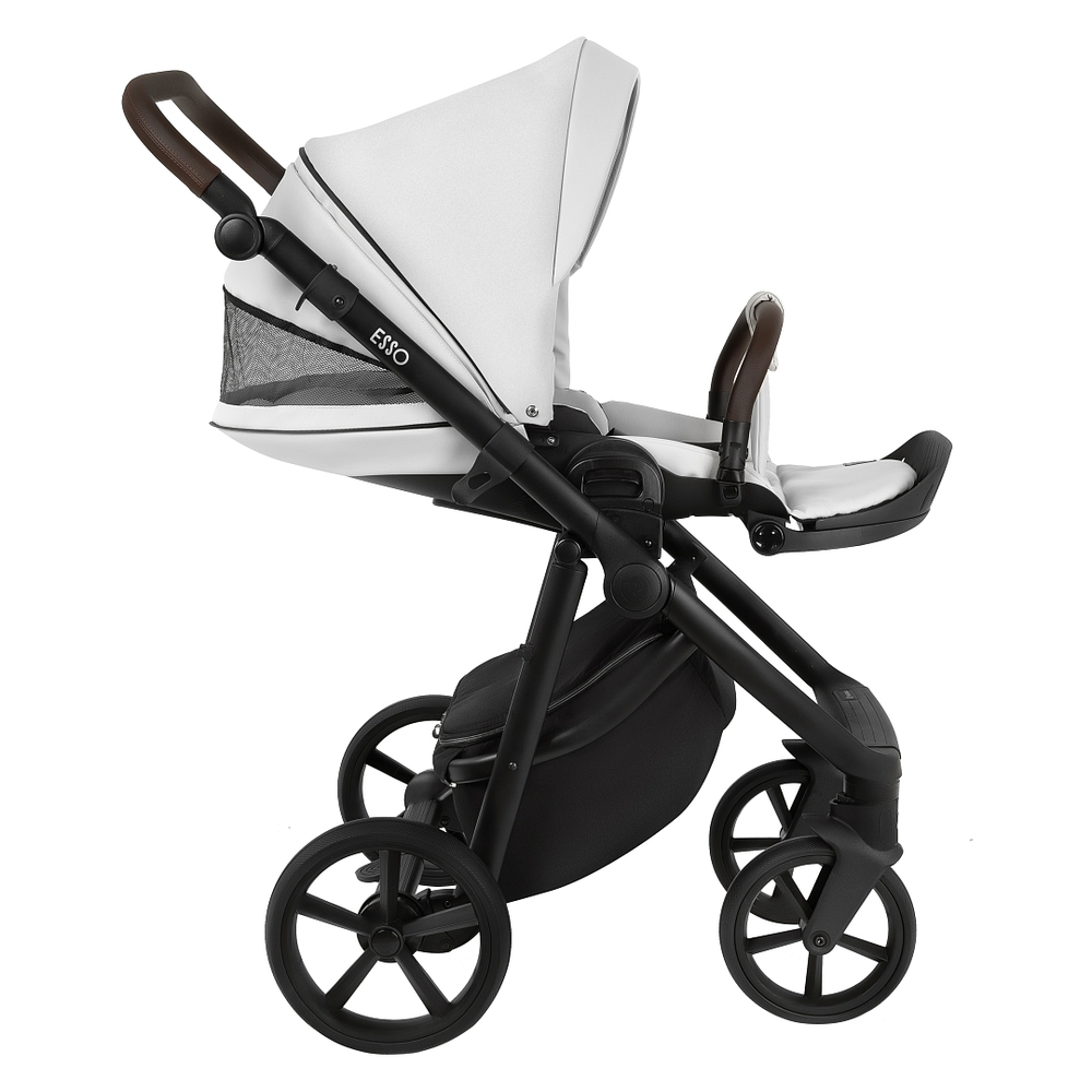 Коляска 2 в 1 Roan Esso Leather, White / Белый