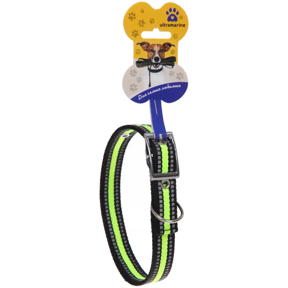 Ошейник для собак 2*48см «Дружок-Салатовая природа» Ultramarine