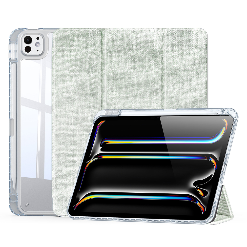 Чехол книжка зеленого цвета для iPad Pro 11 (2024-2025), серия Unid Series от Dux Ducis