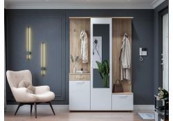 Готовая прихожая Пети дуб сонома / белый