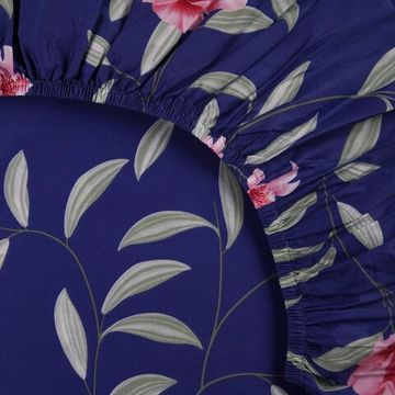 Простыня на резинке  Мархабат  160x200х30 , полисатин  DOMTEKC