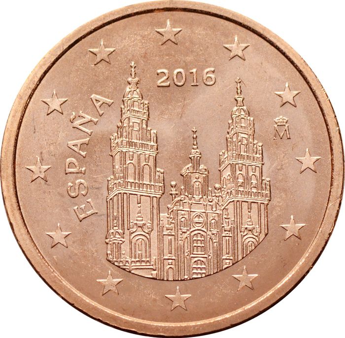 5 евроцентов 2016 Испания (5 euro cent)