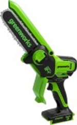 Пила цепная аккумуляторная GREENWORKS GD24CSMNX 24V, мини, 15см, б/щ, АКБ 2Ач и ЗУ 2008707UA