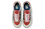 Vans Style 36 SF checkerboard low-top sneakers for men and women in the same style red and black