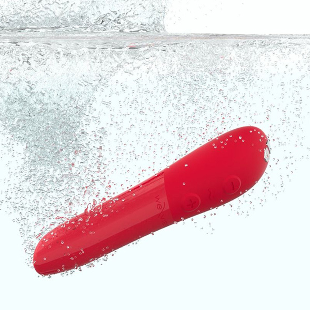Красная водонепроницаемая вибропуля 10см We-Vibe Tango X Cherry Red SNTTSG3