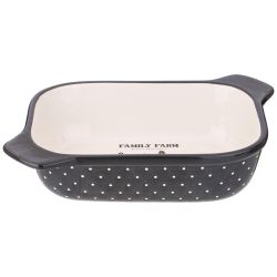 ФОРМА ДЛЯ ЗАПЕКАНИЯ "FAMILY FARM" С ПЛАСТИКОВОЙ КРЫШКОЙ 25,5*19*6,5 СМ