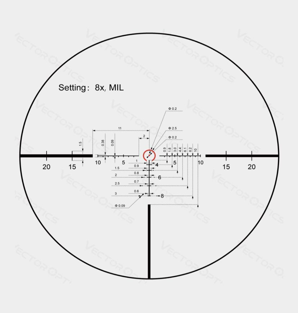 Оптический прицел Vector Optics Continental 1-8x24 Tactical