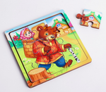 Головоломка-пазл в рамке. Игры в дорогу "Маша имедведь" П 305 4930524 (Лесная мастерская)