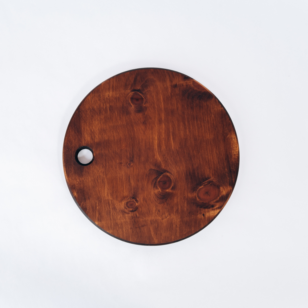 Деревянная разделочная доска из цельного куска дерева Сибирский Кедр RD5