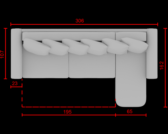 Диван угловой МАЙАМИ 1/5 (3х+От)