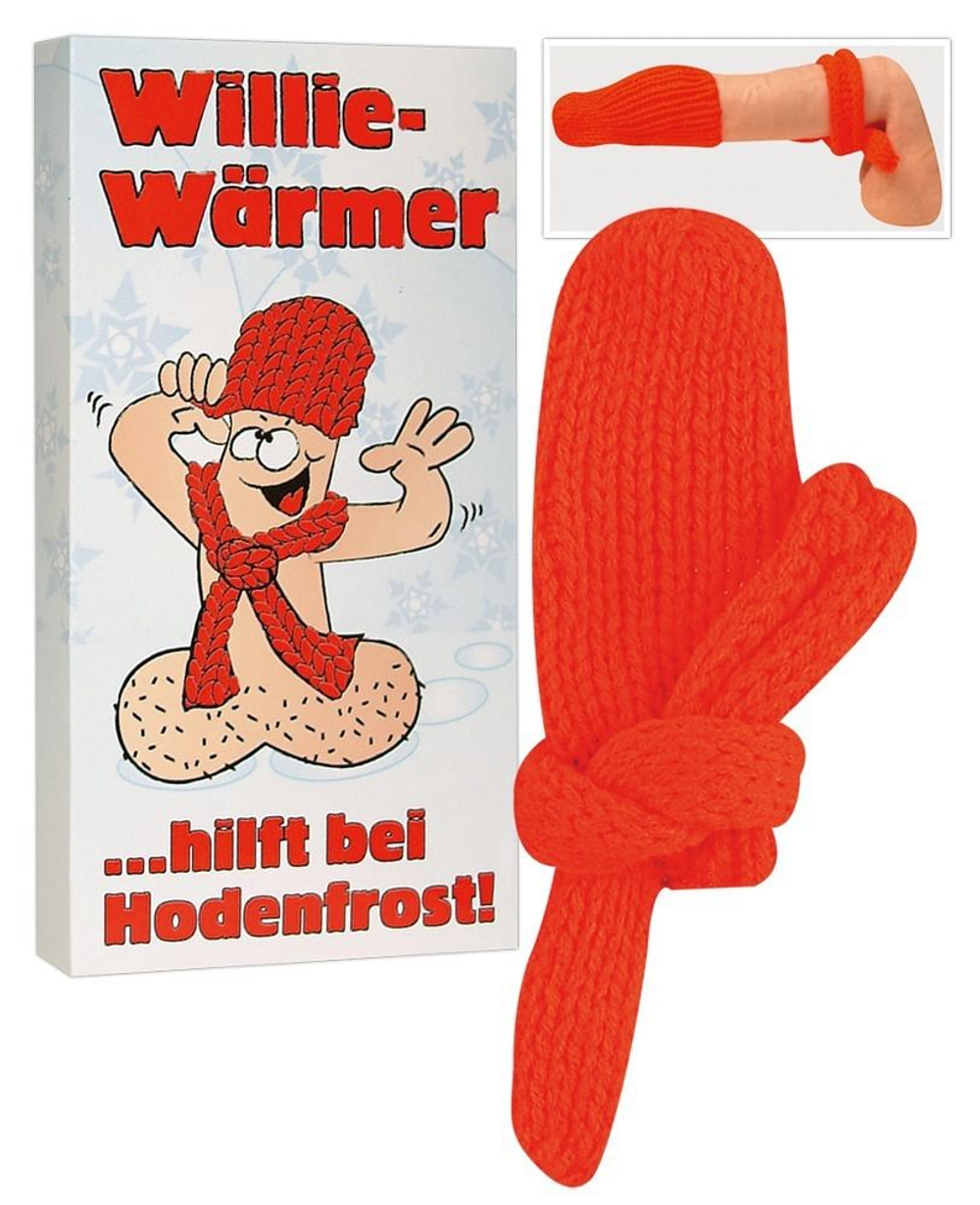 Сувенир - шапка и шарф для пениса (Цвет: красный)