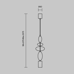 Подвесной светодиодный светильник Maytoni Monochrome MOD071PL-L8B3K1