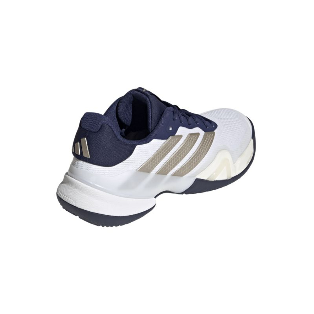 Мужские кроссовки теннисные Adidas Barricade 14 M Clay - cloud white/cyber metallic/dark blue