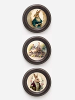 Картины на стену интерьерная на холсте 3 шт 17.5 см