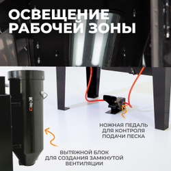 WDK-83420 Камера пескоструйная 420 л, фронтальная загрузка