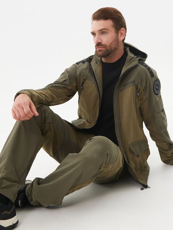 Костюм летний Горка-Люкс ткань Ravena Peach Wash цвет Хаки