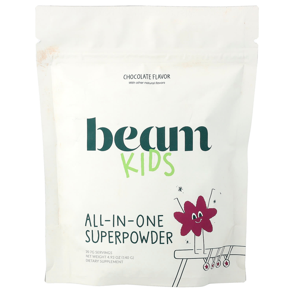 Beam, универсальный суперпорошок для детей, с шоколадным вкусом, 140 г (4,93 унции)