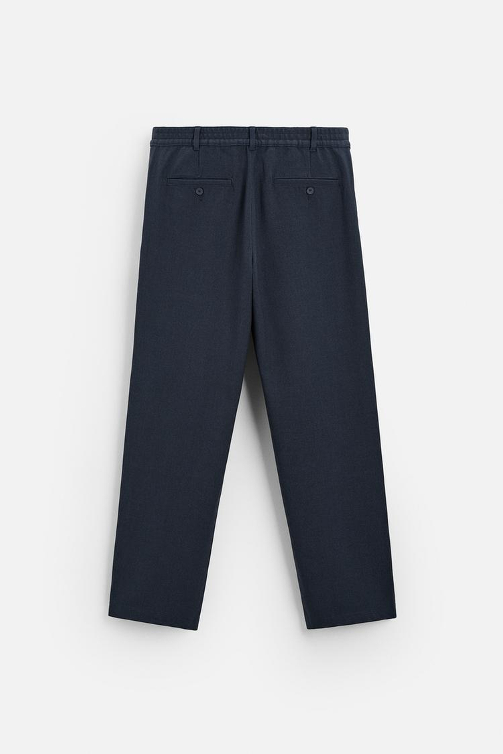 ZARA БРЮКИ RELAXED-FIT, МОРСКОЙ-СИНИЙ