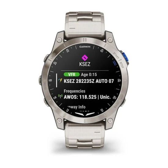 Умные авиационные часы Garmin D2™ Mach 1 с титановым браслетом