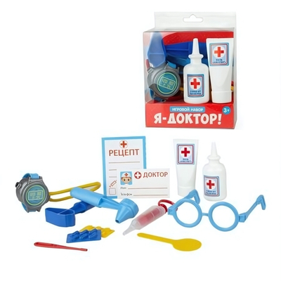 Игровой набор "Я-доктор" 11 предметов, блистер (Лена)
