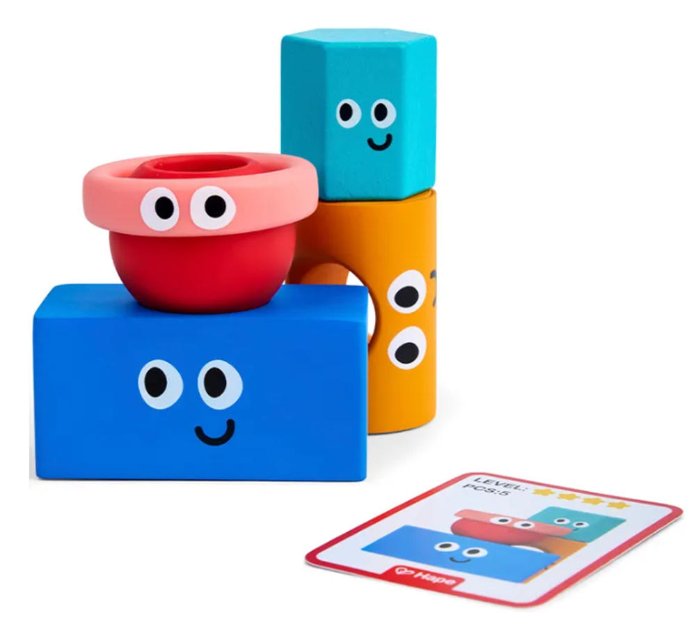 Детская головоломка "Умняша" Геометрическая башня(блоки Монтессори)