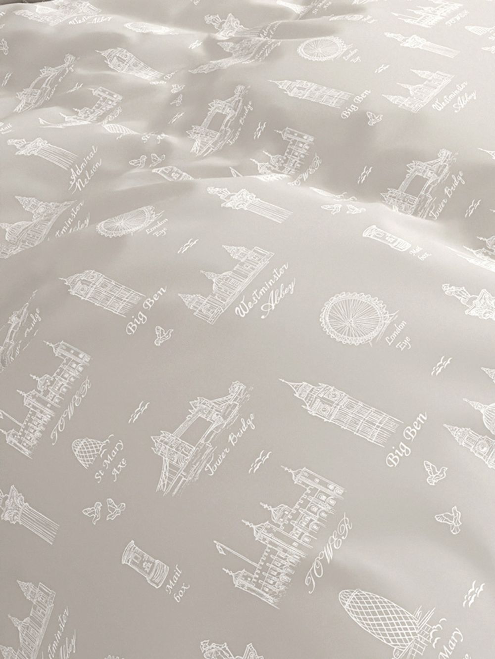 Постельное белье Milky Garden "Foggy Albion" 1,5-сп наволочка 70х70 1шт Простынь 150х215 см Пододеяльник 145х215 см