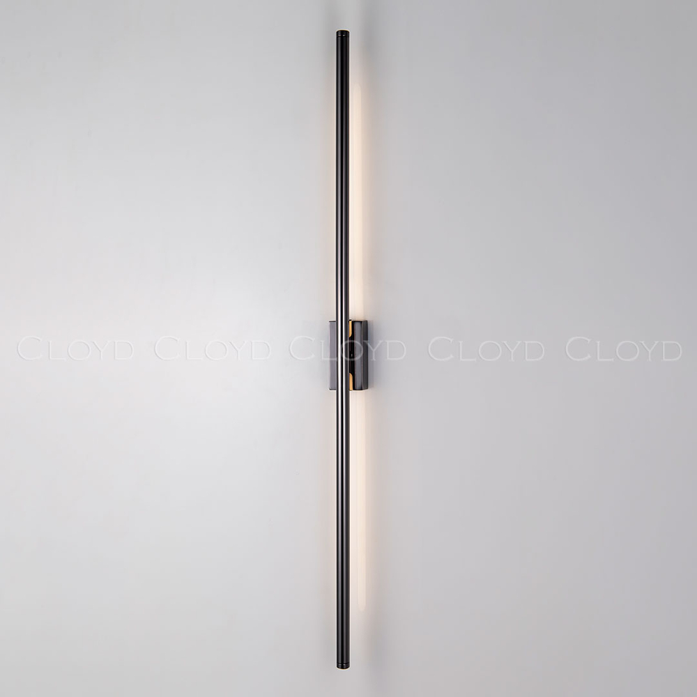 Бра Cloyd LINEAS-B W1 / выс. 100 см- 3000K - черный блестящий (арт.20455)