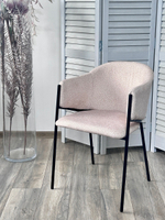 Стул М-City DISAUR Дилл, Lana 13 Бежевый, ткань, Черный каркас