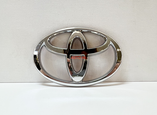 HH-042 / Логотип (шильдик, надпись, эмблема) "Toyota" 11 см для крышки багажника / решетки радиатора / капота (1 шт.) Оптом