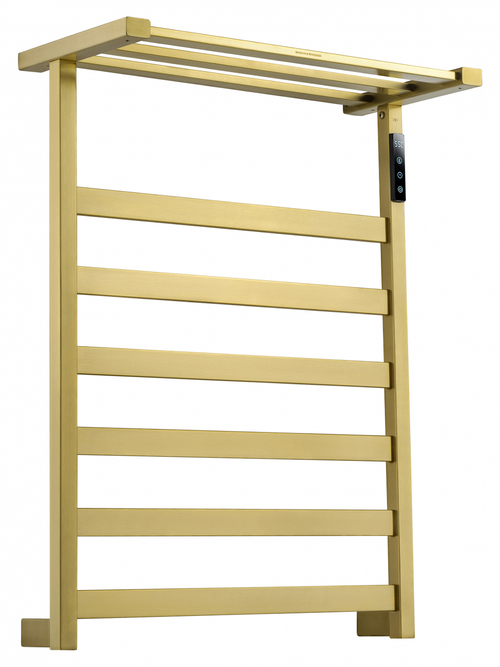 Полотенцесушитель электрический WONZON & WOGHAND FRANKFURT, Брашированное золото (WW-A1026-BG)