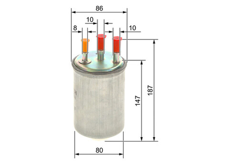 BOSCH - 0450906508-BOC - Filter za gorivo