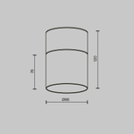Потолочный светильник Technical C094CL-GX53-W