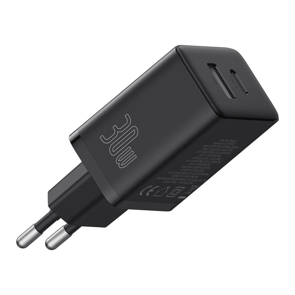 Зарядное устройство Baseus Cube GaN5 C+U 30W - Cluster Black